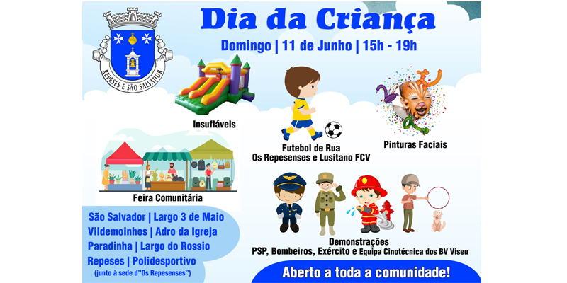 COMEMORAÇÕES DO DIA DA CRIANÇA  Domingo - 11 de Junho