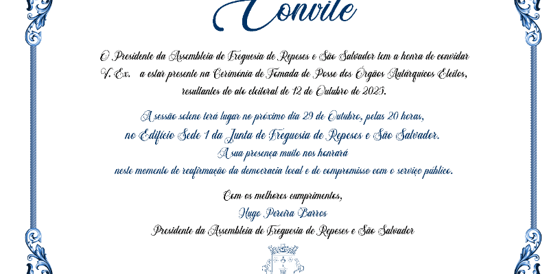 Sessão Pública Tomada de Posse 